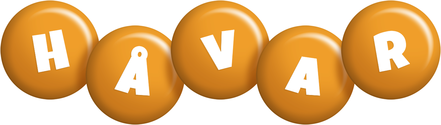 Håvar candy-orange logo