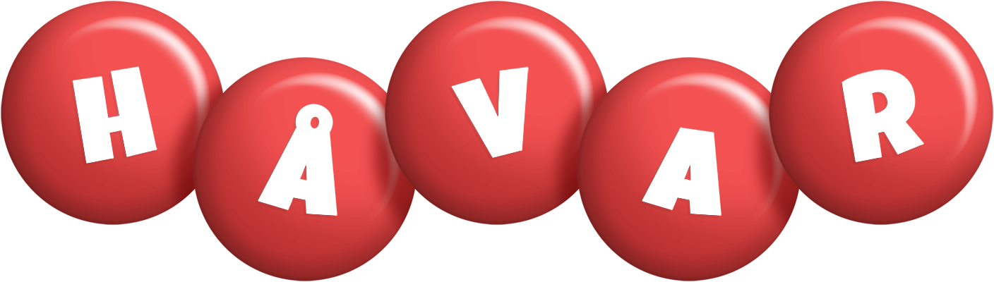 Håvar candy-red logo