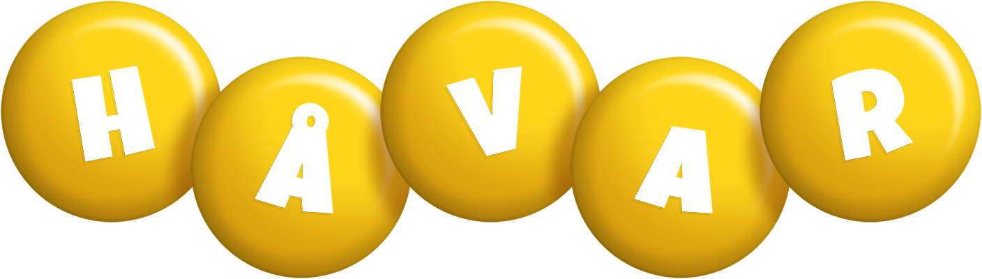 Håvar candy-yellow logo