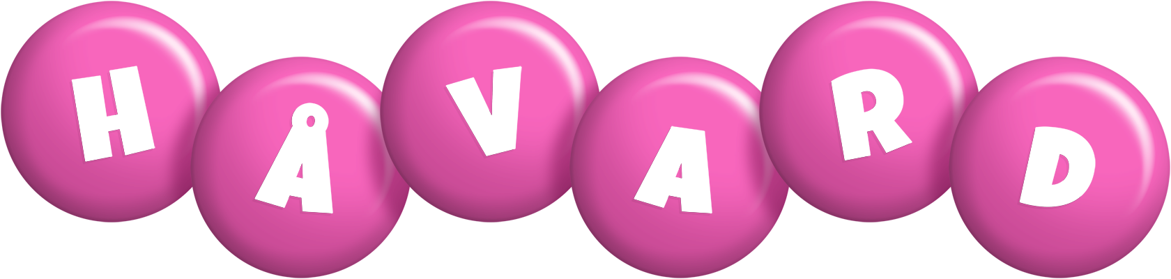 Håvard candy-pink logo