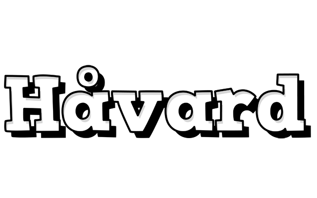 Håvard snowing logo
