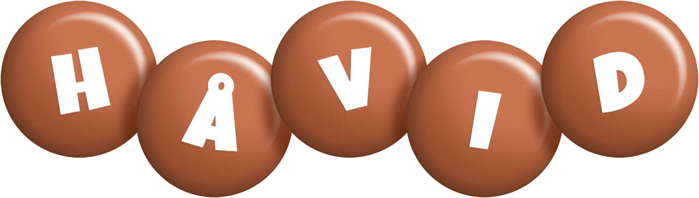 Håvid candy-brown logo