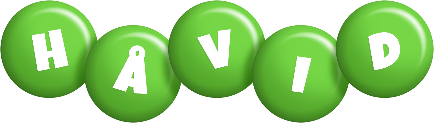 Håvid candy-green logo