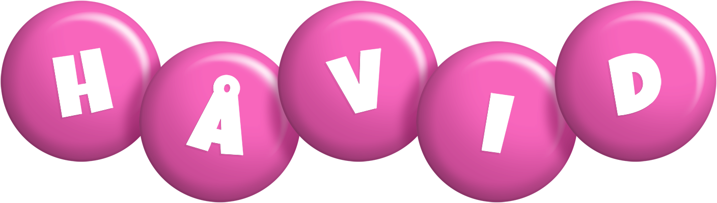 Håvid candy-pink logo
