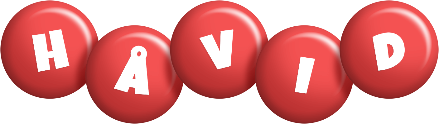 Håvid candy-red logo