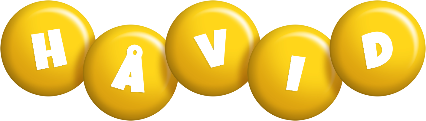 Håvid candy-yellow logo