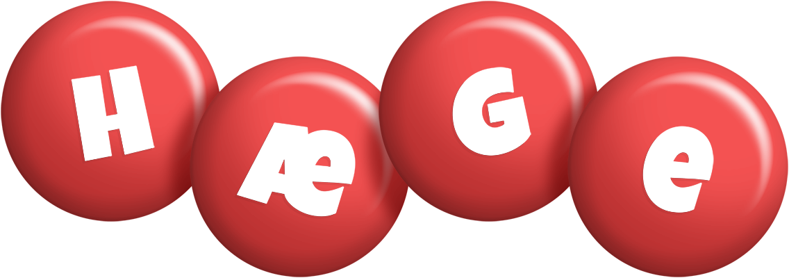 Hæge candy-red logo