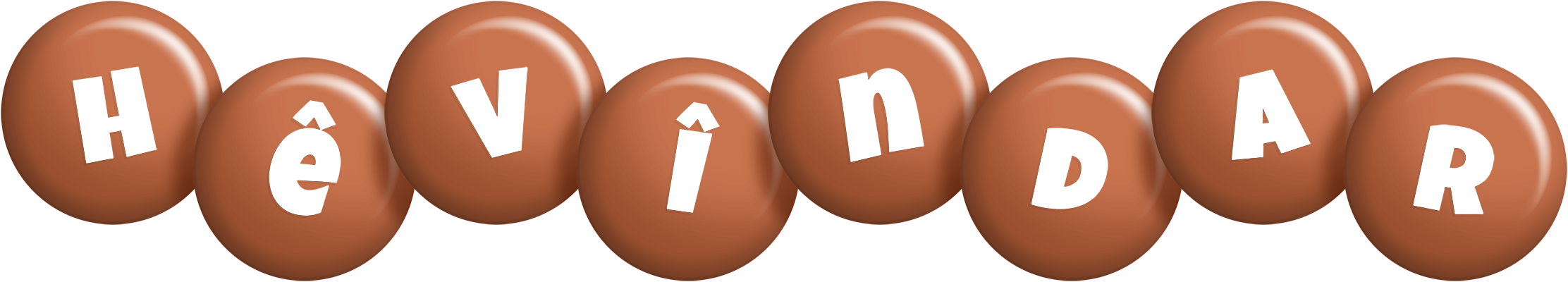 Hêvîndar candy-brown logo
