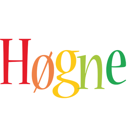 Høgne birthday logo