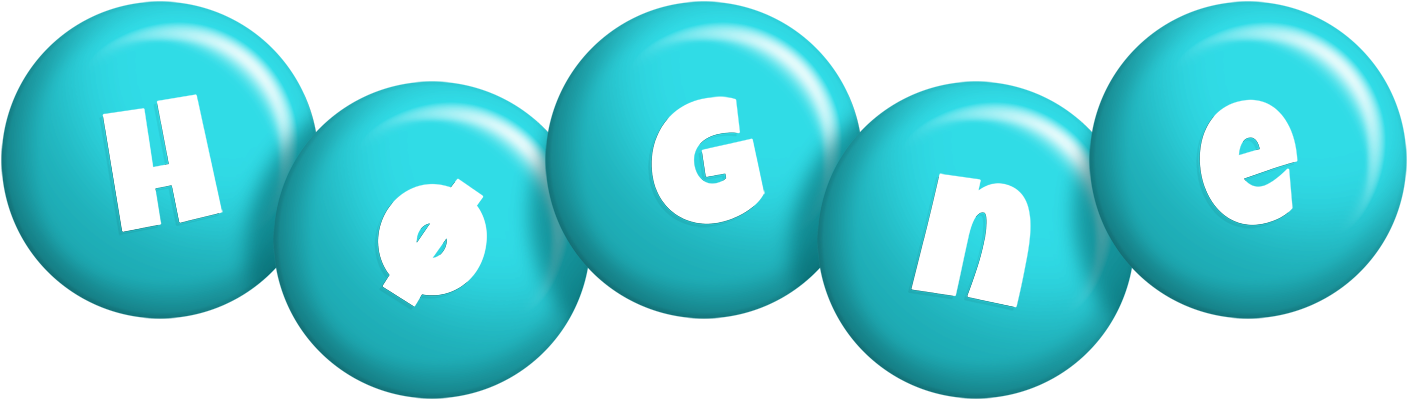 Høgne candy-azur logo