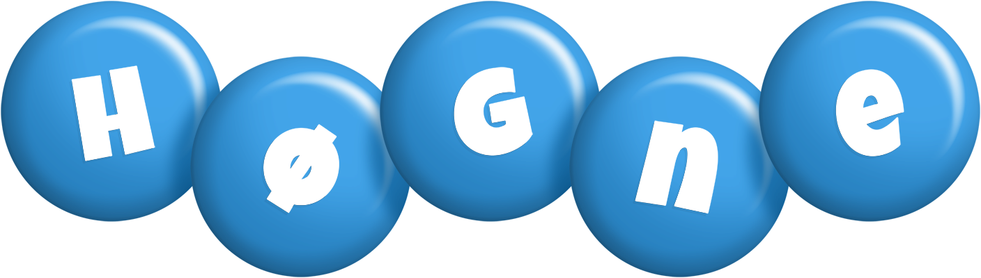 Høgne candy-blue logo