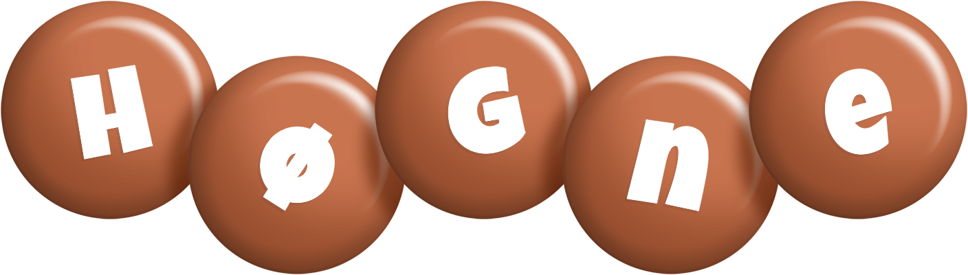 Høgne candy-brown logo