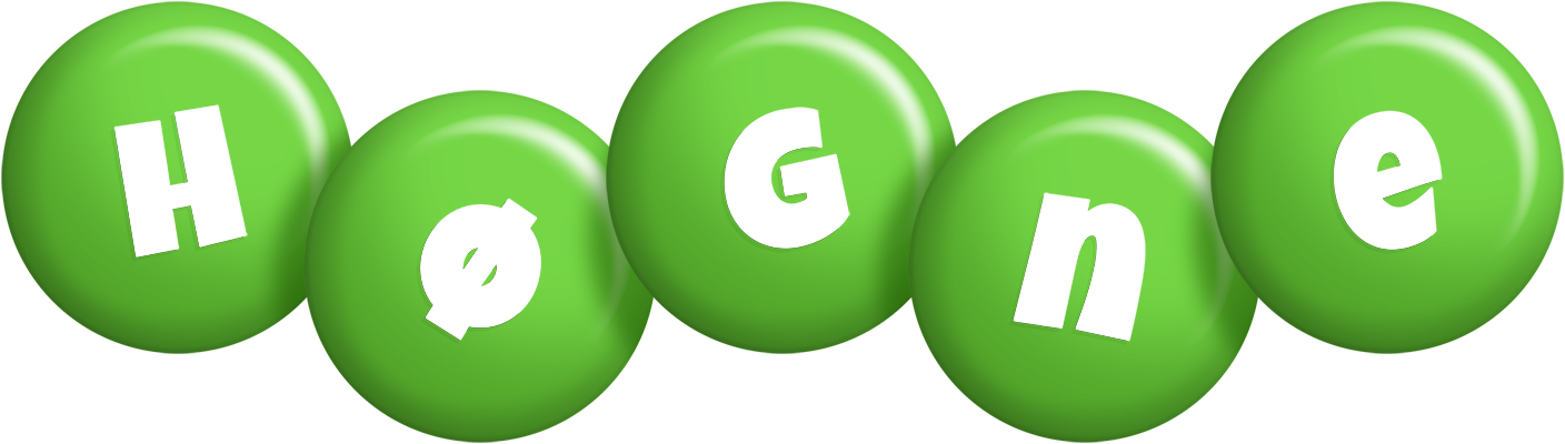 Høgne candy-green logo