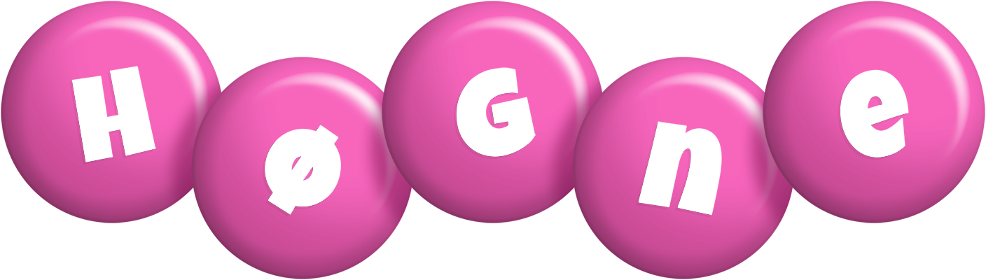 Høgne candy-pink logo