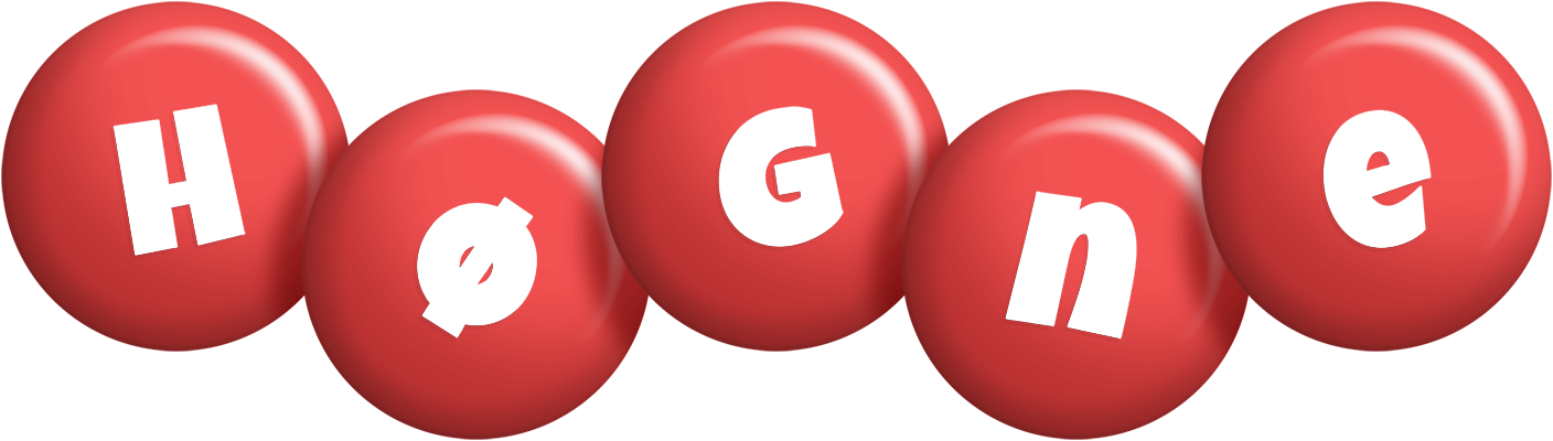 Høgne candy-red logo