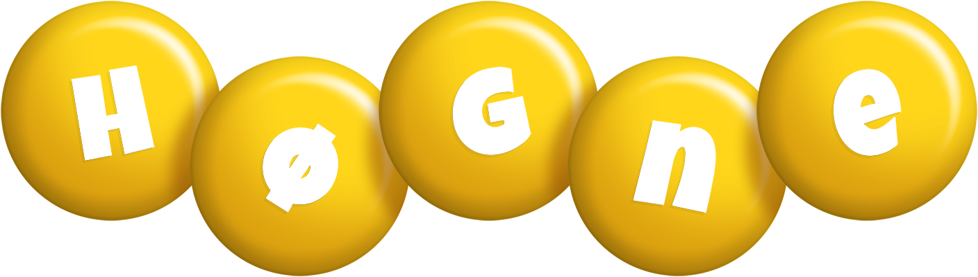 Høgne candy-yellow logo