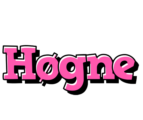 Høgne girlish logo