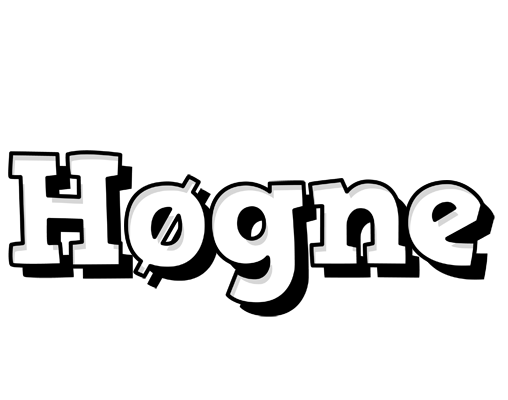 Høgne snowing logo