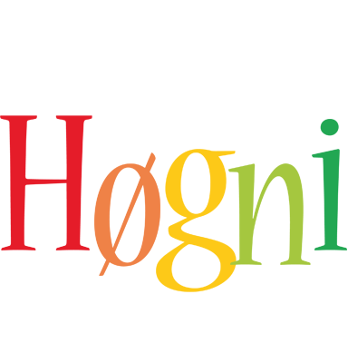 Høgni birthday logo