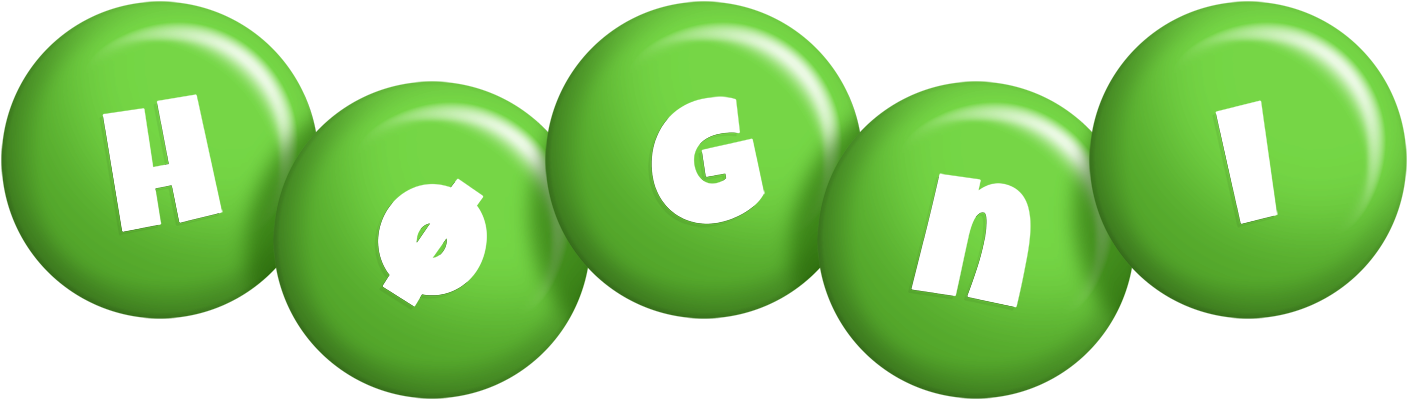Høgni candy-green logo