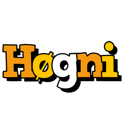 Høgni cartoon logo