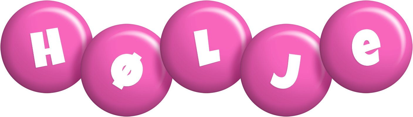 Hølje candy-pink logo