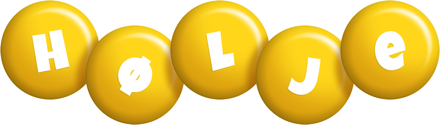 Hølje candy-yellow logo