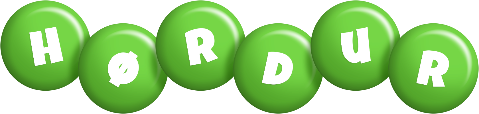 Hørdur candy-green logo