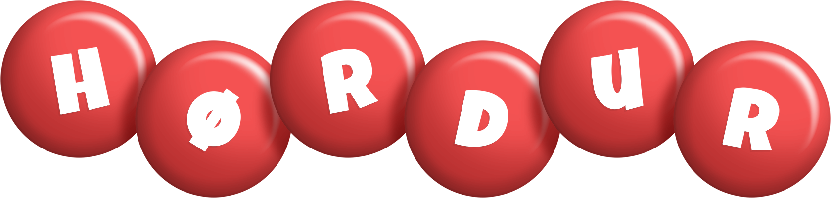 Hørdur candy-red logo