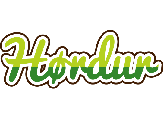 Hørdur golfing logo