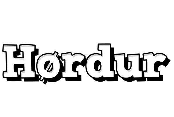 Hørdur snowing logo