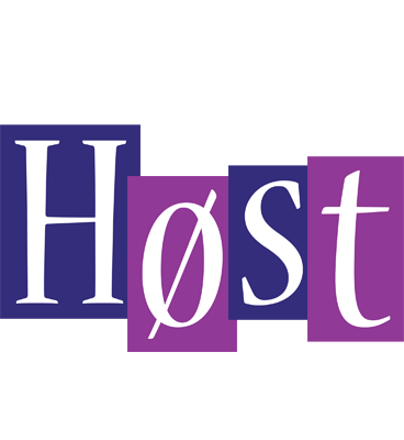 HØST logo effect. Colorful text effects in various flavors. Customize your own text here: https://www.textgiraffe.com/logos/autumn/