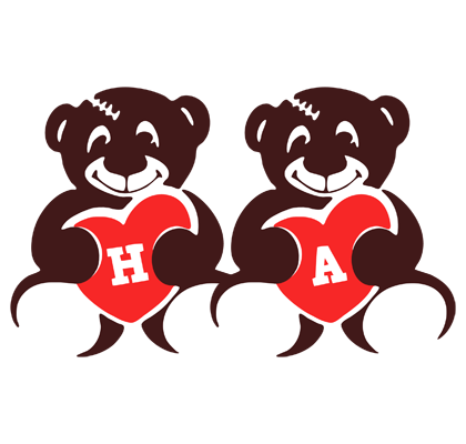 Ha bear logo