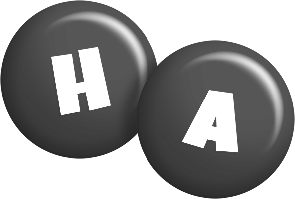 Ha candy-black logo