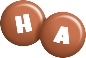 Ha candy-brown logo