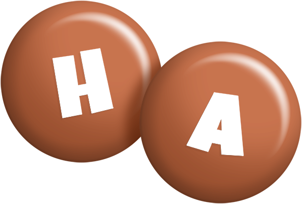 Ha candy-brown logo