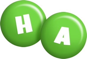 Ha candy-green logo