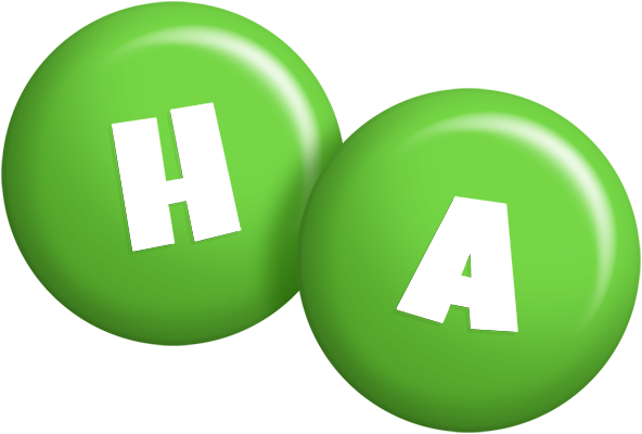 Ha candy-green logo