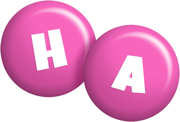 Ha candy-pink logo