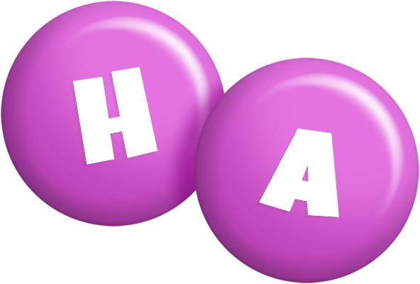 Ha candy-purple logo
