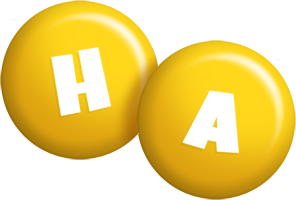 Ha candy-yellow logo