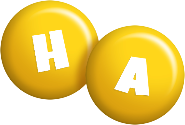 Ha candy-yellow logo