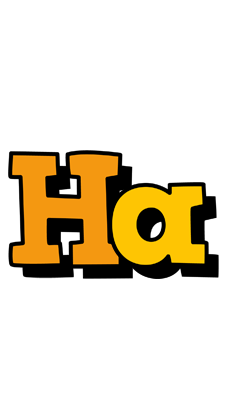 Ha cartoon logo