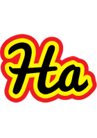 Ha flaming logo