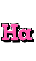 Ha girlish logo