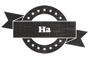 Ha grunge logo