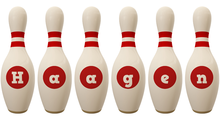 Haagen bowling-pin logo