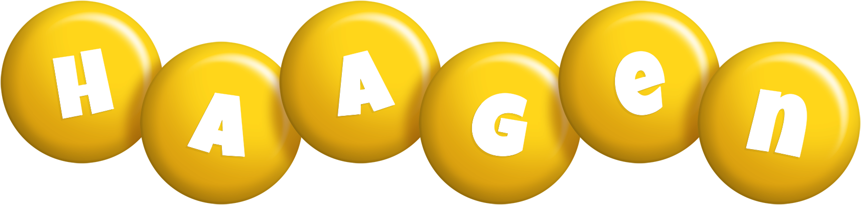 Haagen candy-yellow logo