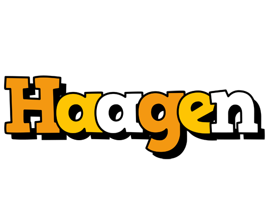 Haagen cartoon logo