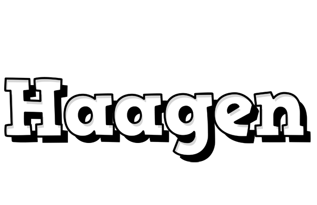 Haagen snowing logo